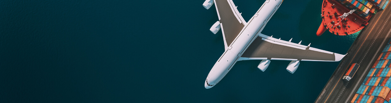 Airplane and containers